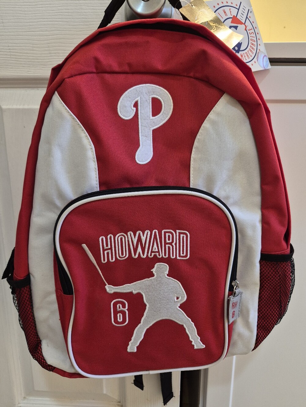 2013 Philadelphia Phillies "New With Tags" (NWT) Ryan Howard stadium backpack.